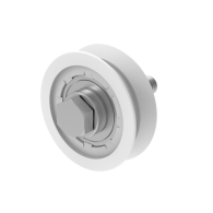 Koło jezdne nylonowe - V, INOX, D80mm