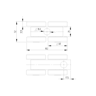 Wieszak na cztery koła Zn