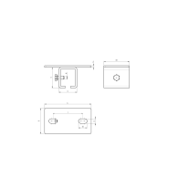Uchwyt do profili - górny H/18-42x54