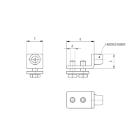 Ogranicznik końcowy, Zn, profil 57x67