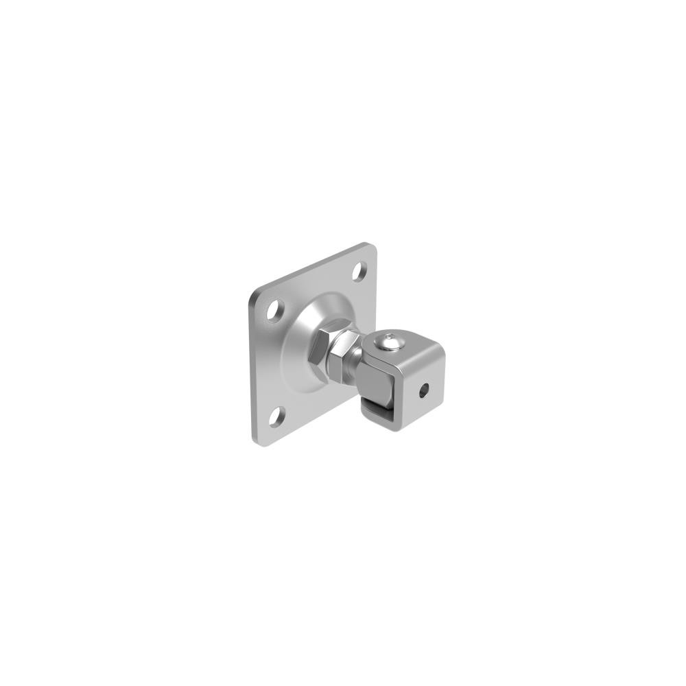 Zestaw zawiasów INOX. z kołnierzem do Kotwienia M16, 80x80