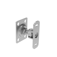 Zawias INOX regulowany z kołnierzem do kotwienia, M12