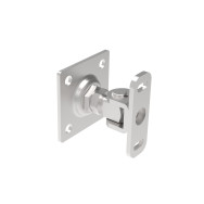 Zawias INOX regulowany z kołnierzem do kotwienia, M16