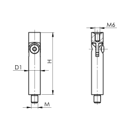 Uchwyt poręczy - wanienka, regulowany