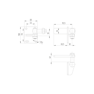 Zawias osi zewnętrznej - zawias górny do 120 kg