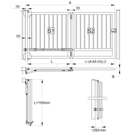 Mechanizm składania do bram skrzydłowych