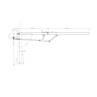 Mechanizm składania do bram skrzydłowych