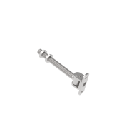 Długi regulowany zawias z kołnierzem do Kotwienia, INOX, M16