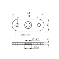 Wanienka do uchwytu poręczy