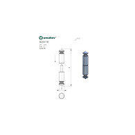 Wieszak dekoracyjny D 25mm L=130mm