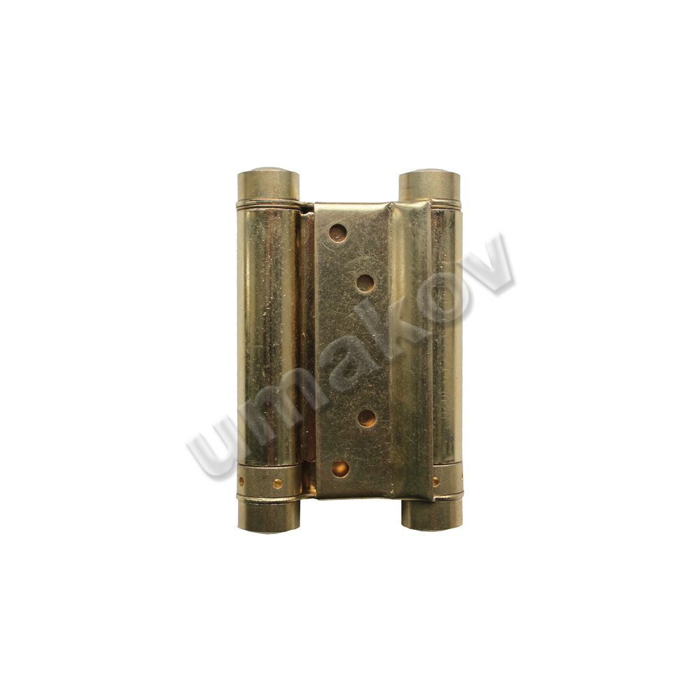 Zawias sprężynowy dwustronny, mosiądz, L=75mm ,