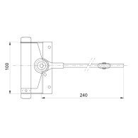 Samozamykacz sprężynowy, INOX