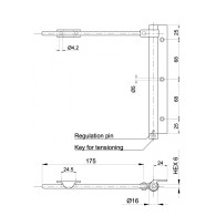 Samozamykacz sprężynowy, aluminium