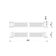 Samozamykacz sprężynowy, INOX