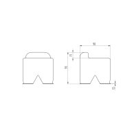 Ogranicznik środkowy do betonowania - Zn