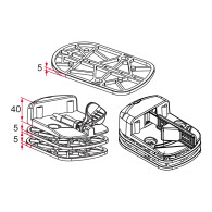 Element dystansowy - ogranicznik środkowy