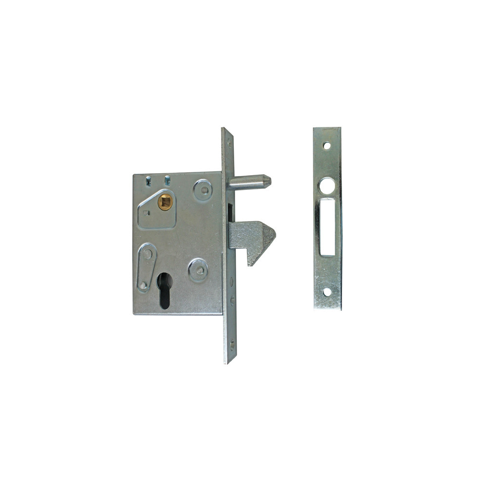 Zamek do bramy przesuwnej z blokadą 72x60mm