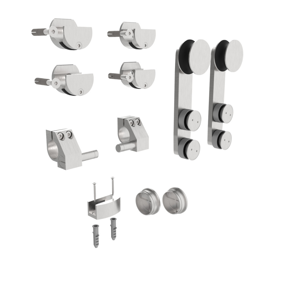 Okucia - drzwi przesuwne - pręt AISI304