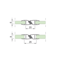 Taśma uszczelniająca magnetyczna 180.stup para