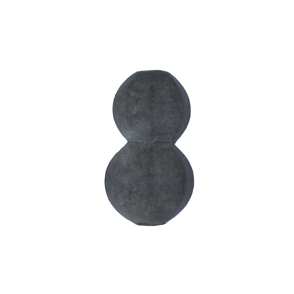 Podwójna kula zdobiona pełna D30, h52mm