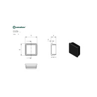 Zaślepka do słupka 80x80mm-PVC