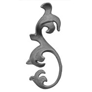 Liść lewy h180, b85, t4mm