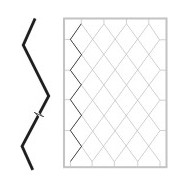 Profile gięte siatki 12x6, L2350mm