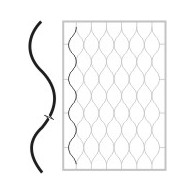 Siatki gięte profil-fala 12x12, L2600mm