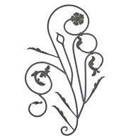 Ozdoba lewa h1120, b680, P/111-D12mm