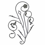 Ozdoba lewa h1120, b680, P/111-D12mm