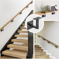 Uchwyt poręczy - regulowany, czarny, Fe