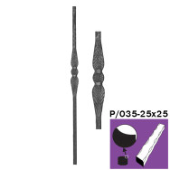 Pręt kuty h1200, b58mm, P/035-25x25