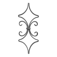 Pręt dekoracyjny h420, b165, 12x6mm