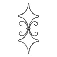 Pręt dekoracyjny h420, b165, 12x6mm