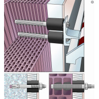 Podkładka dystansowa pod izolację, PVC, L100mm