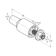 Kotwienie do montażu dystansowego bez podgrzewania. mostek M12/M16
