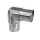 Kolano poręczy ze stali nierdzewnej AISI 304, 90°, śr. 42,4 mm, szlifowane