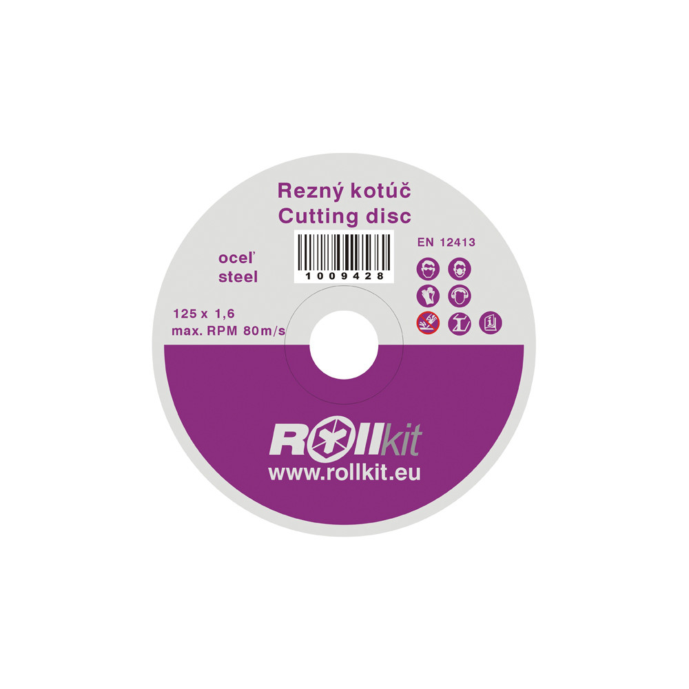 Tarcza tnąca do stali, D125, d22,2, t1,6mm