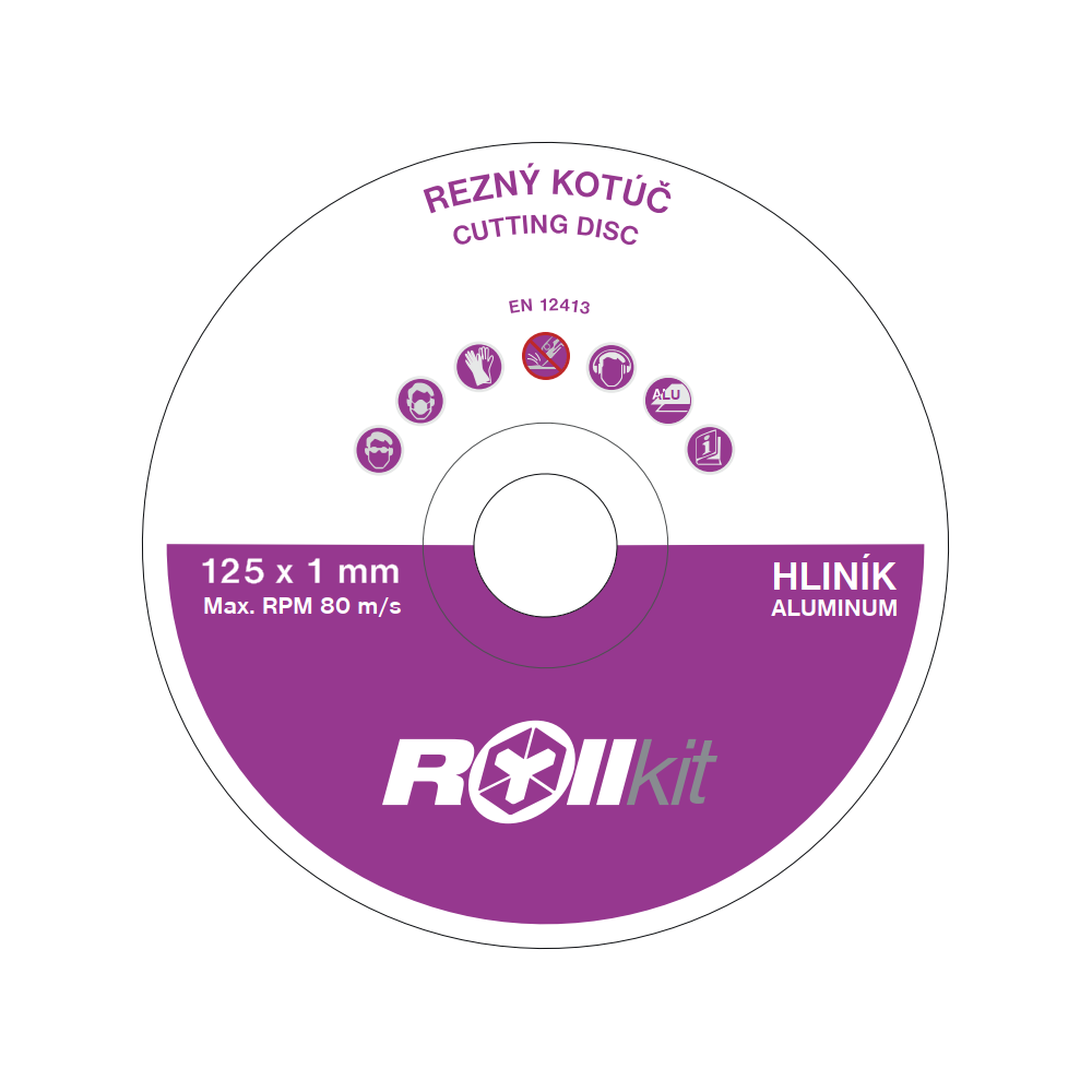 Tarcza tnąca do aluminium, D125, d22,23, t1mm