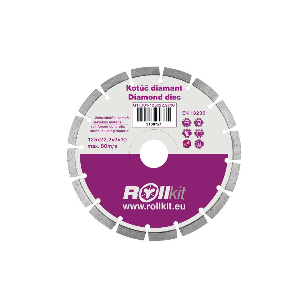 Tarcza diamentowa 125x22,2x10mm