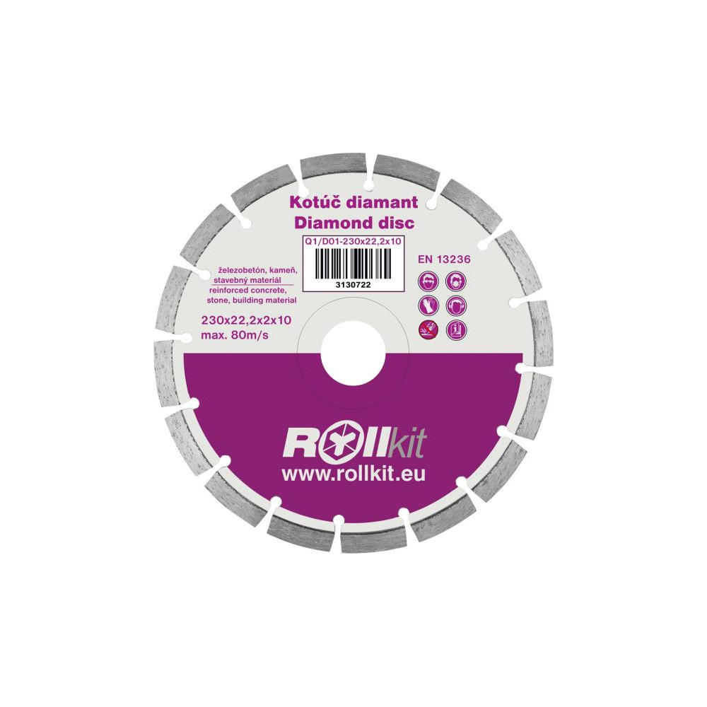 Tarcza diamentowa 230x22,2x10mm