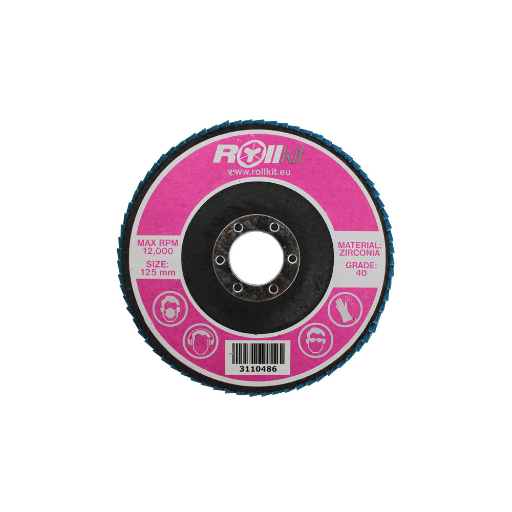 Tarcza tnąca ze stali nierdzewnej, D125, d22,2, t7,25 mm, P40