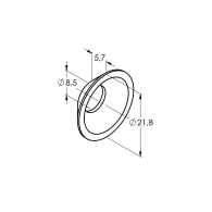 Podkładka - stal nierdzewna, stożkowa