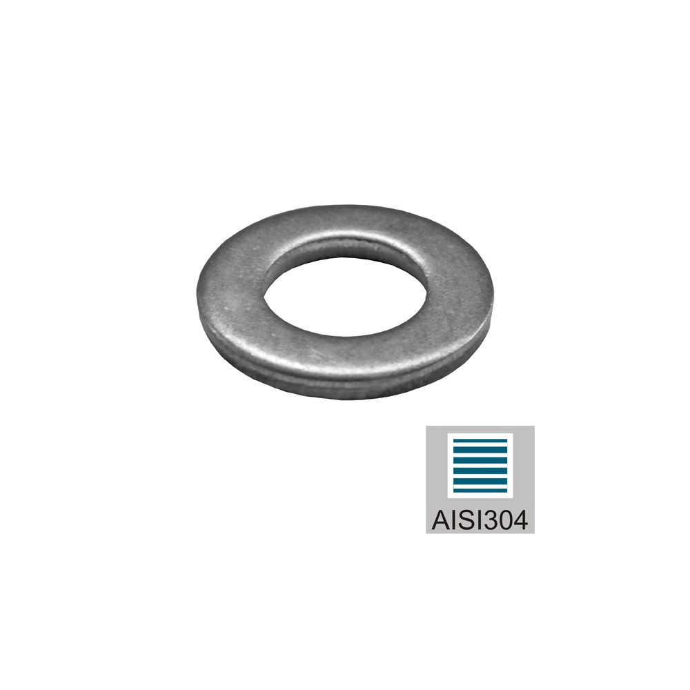 Podkładka płaska, Nierdzewna, M6