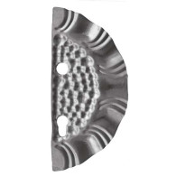 Płyta bramy dekorowana z prawej strony z otworami 265x125, t1