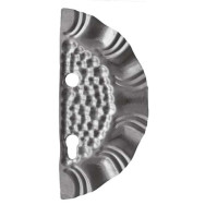 Płyta bramy dekorowana z prawej strony z otworami 265x125, t1