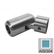 Uchwyt wlewu regulowany osiowo AISI304, d14/40x4