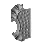 Zdobiona płyta bramy lewa bez otworów 290x160,t2