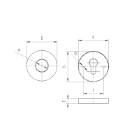Uchwyt blokady etykiety D50, t2, d21mm