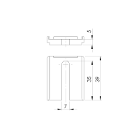 Podkładka dystansowa pod grzebień